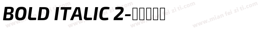 BOLD ITALIC 2字体转换